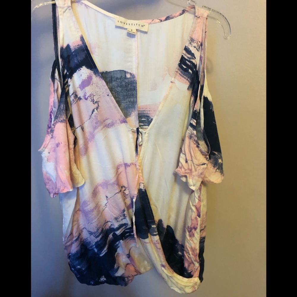 Women’s off the shoulder printed top
